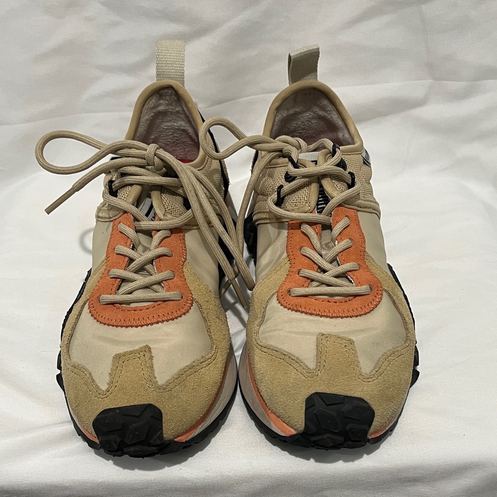 Palladium Beige and Orange Athletic Shoes